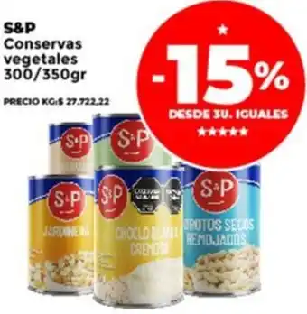 Supermayorista Vital S&P Conservas vegetales oferta