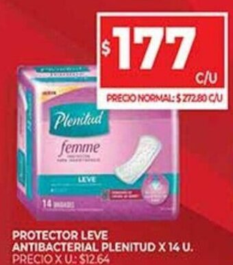 Supermercados DIA Protector Leve Antibacterial Plenited x 14 U. oferta