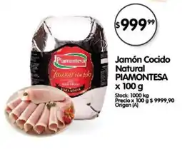 Supermercados Buenos Días Jamón Cocido Natural PIAMONTESA oferta