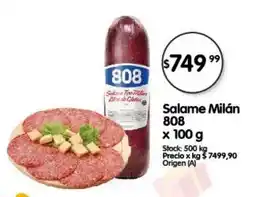 Supermercados Buenos Días Salame Milán 808 oferta
