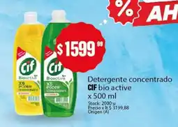 Supermercados Buenos Días Detergente concentrado CIF bio active oferta