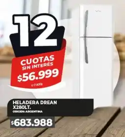 Supermayorista Vital Heladera Drean oferta
