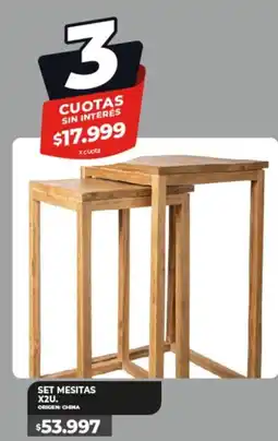 Supermayorista Vital Set mesitas oferta