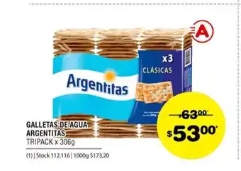 Atomo Conviene Argentitas Galletitas de Agua x 306g oferta