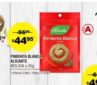 Atomo Conviene Alicante Pimienta Blanca Molida x 25g oferta