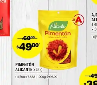 Atomo Conviene Alicante Pimentón x 50g oferta