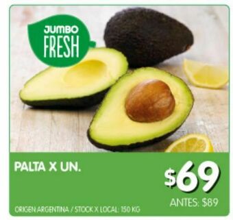 Jumbo Palta x un oferta