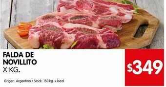 Disco Falda de novillito x kg oferta