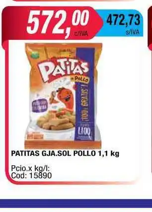 Maxiconsumo Granja del Sol Patitas Pollo 1,1kg oferta