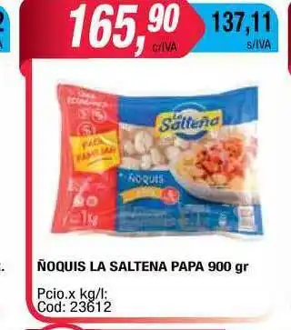 Maxiconsumo La Saltena Papa ñoquis 900gr oferta