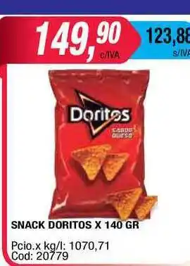 Maxiconsumo Doritos Snack x 140gr oferta
