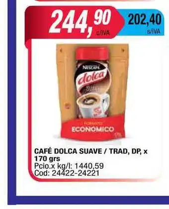 Maxiconsumo Dolca Café Suave/Trad Dp x 170grs oferta
