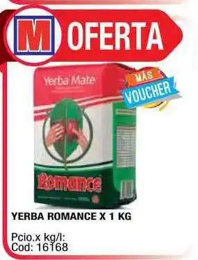 Maxiconsumo Romance Yerba x 1kg oferta
