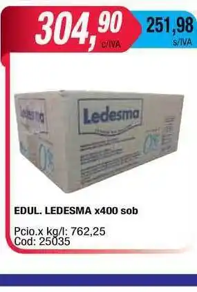 Maxiconsumo Ledesma Edul. x400 sob oferta