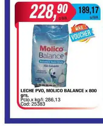 Maxiconsumo Molico Balance Leche Pvo x 800grs oferta