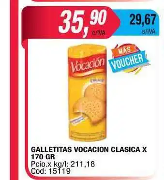 Maxiconsumo Vocacion Clasica Galletitas x 170gr oferta