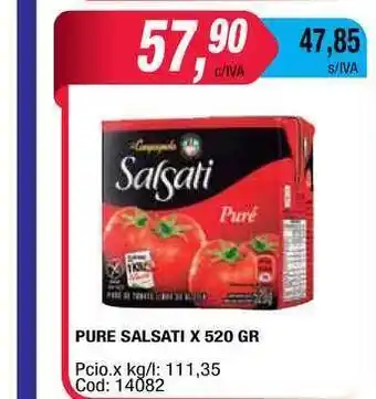 Maxiconsumo Salsati Pure x 520gr oferta