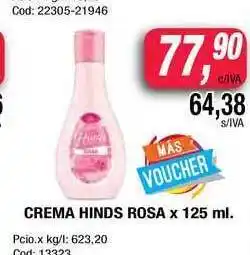 Maxiconsumo Hinds Rosa Crema x 125ml oferta