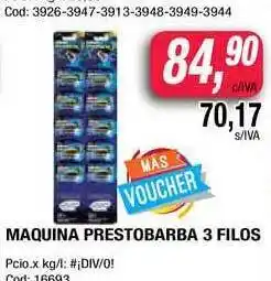 Maxiconsumo Gillette Prestobarba 3 Maquina Filos oferta