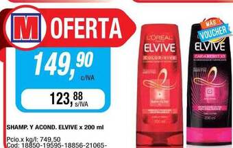 Maxiconsumo Elvive Shampoo Y Acondicionador x 200ml oferta