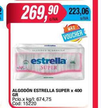 Maxiconsumo Estrella Super Algodón x 400gr oferta
