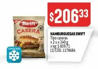 Makro Hamburguesas swift 2u oferta