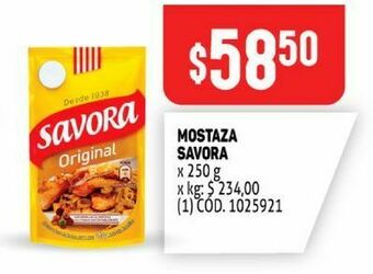 Makro Mostaza savora 250g oferta