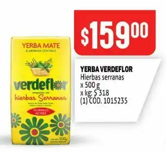 Makro Yerba mate verdeflor 500g oferta