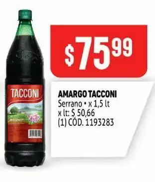 Makro Amargo tacconi x 1.5 lt oferta