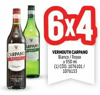 Makro Vermouth carpano 950ml 6x4 oferta