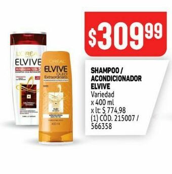 Makro Shampoo / acondicionador elvive oferta
