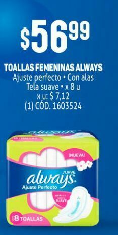Makro Toallas femeninas always oferta