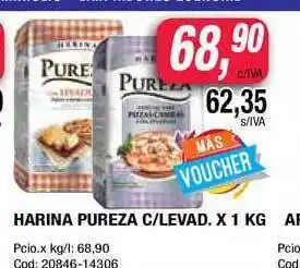 Maxiconsumo Pureza Harina C/Levad. x 1kg oferta