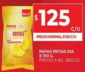 Supermercados DIA Papas Fritas Dia x 150 G. oferta