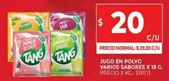 Supermercados DIA Jugo En Polvo Varios Sabores x 18 G. oferta
