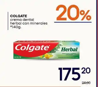 Supermercados Monarca Colgate Crema Dental Herbal Con Minerales 140g oferta