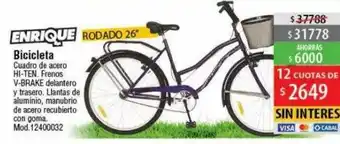 Casa Silvia Bicicleta Cuadro De Acero Hi-ten Enrique oferta