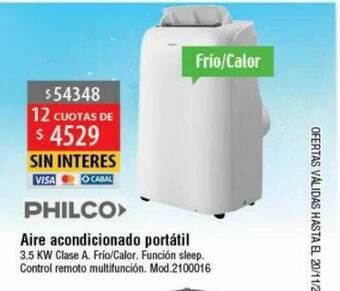 Casa Silvia Aire Acondicionado Portátil Philco oferta