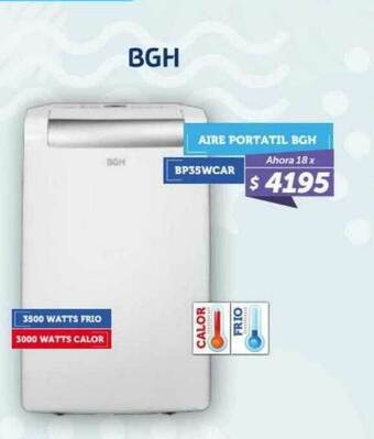 Belgrano Hogar Aire Portatil Bgh oferta