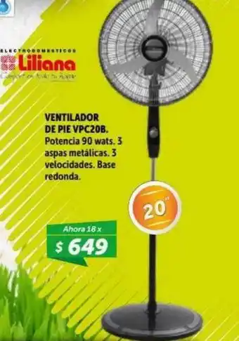 Belgrano Hogar Ventilador De Pie Vpc20b Liliana oferta