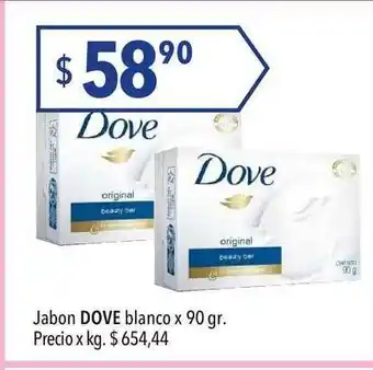 Hergo Dove Jabon blanco x 90gr oferta
