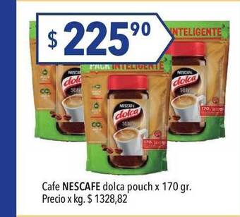 Hergo Nescafe Dolca cafe pouch x 170gr oferta