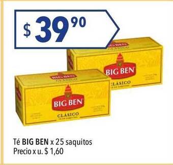Hergo Big Ben Té x 25 saquitos oferta