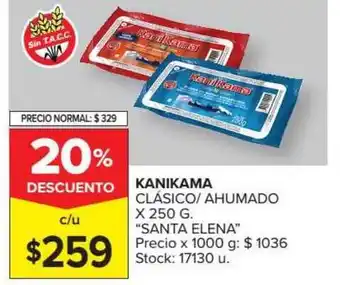Carrefour Market Kanikama Santa Elena Clásico/Ahumado x 250g oferta