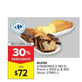 Carrefour Market Budín V/Sabores x 180g oferta