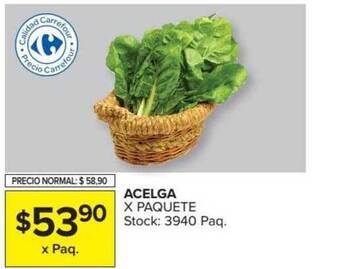 Carrefour Market Acelga oferta
