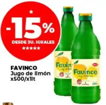 Supermayorista Vital FAVINCO Jugo de limón oferta