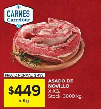 Carrefour Market Asado de Novillo x kg oferta