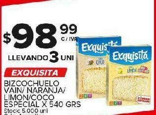Carrefour Maxi Bizcocho exquisita oferta