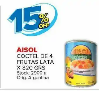 Carrefour Maxi Cóctel de frutas aisol -15% oferta